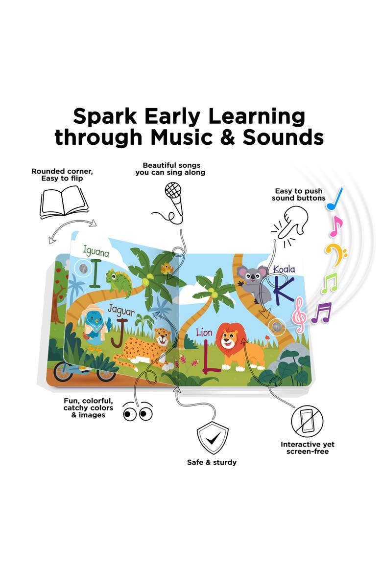 Ditty Bird Kids' ABC Fun Alphabet Interactive Musical Sound Book, Alternate, color, Blue