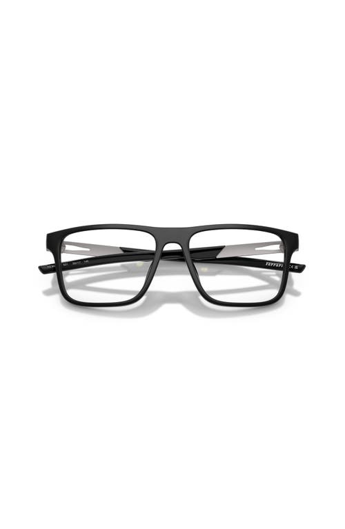 Scuderia Ferrari 53mm Rectangle Optical Glasses In Black