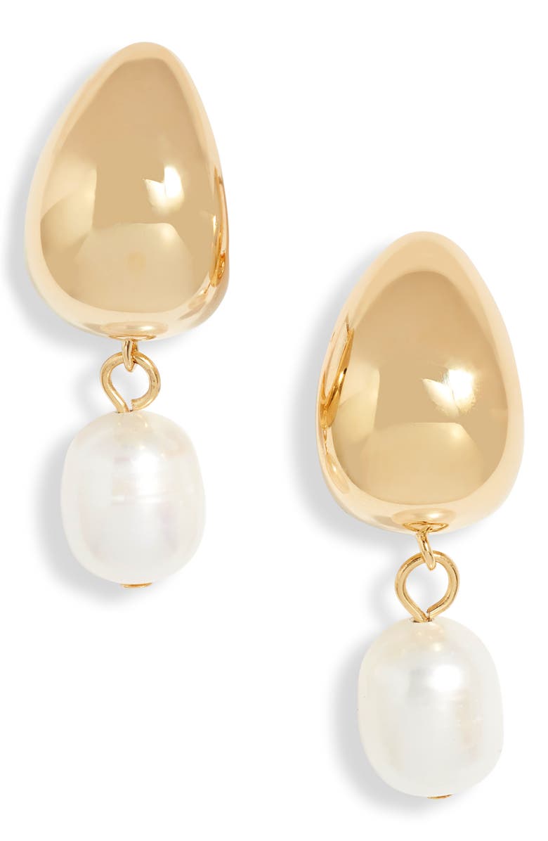 Nordstrom Demi Fine Freshwater Pearl Drop Earrings, Main, color, 