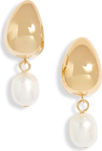 Demi Fine Freshwater Pearl Drop Earrings