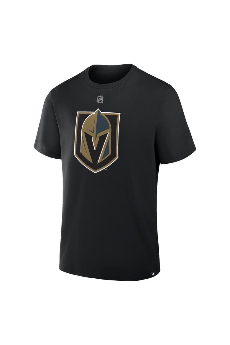 Men's Fanatics Rasmus Andersson Black Vegas Golden Knights Authentic Stack Name & Number T-Shirt, Alternate, color, Black