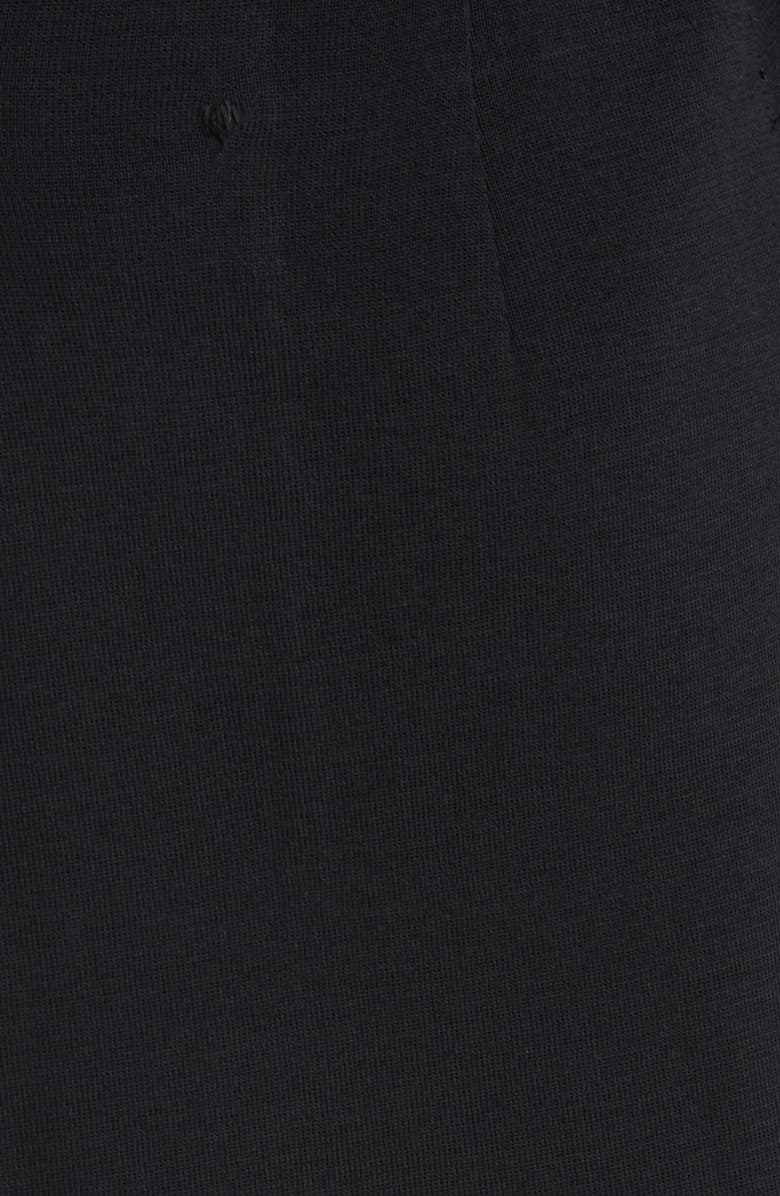 Ming Wang One-Button Knit Blazer, Alternate, color, Black