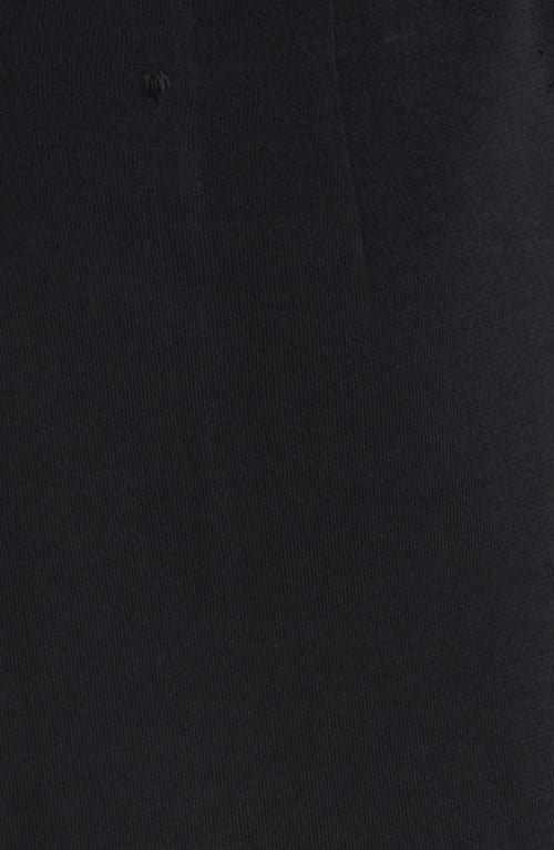 Ming Wang One-button Knit Blazer In Black