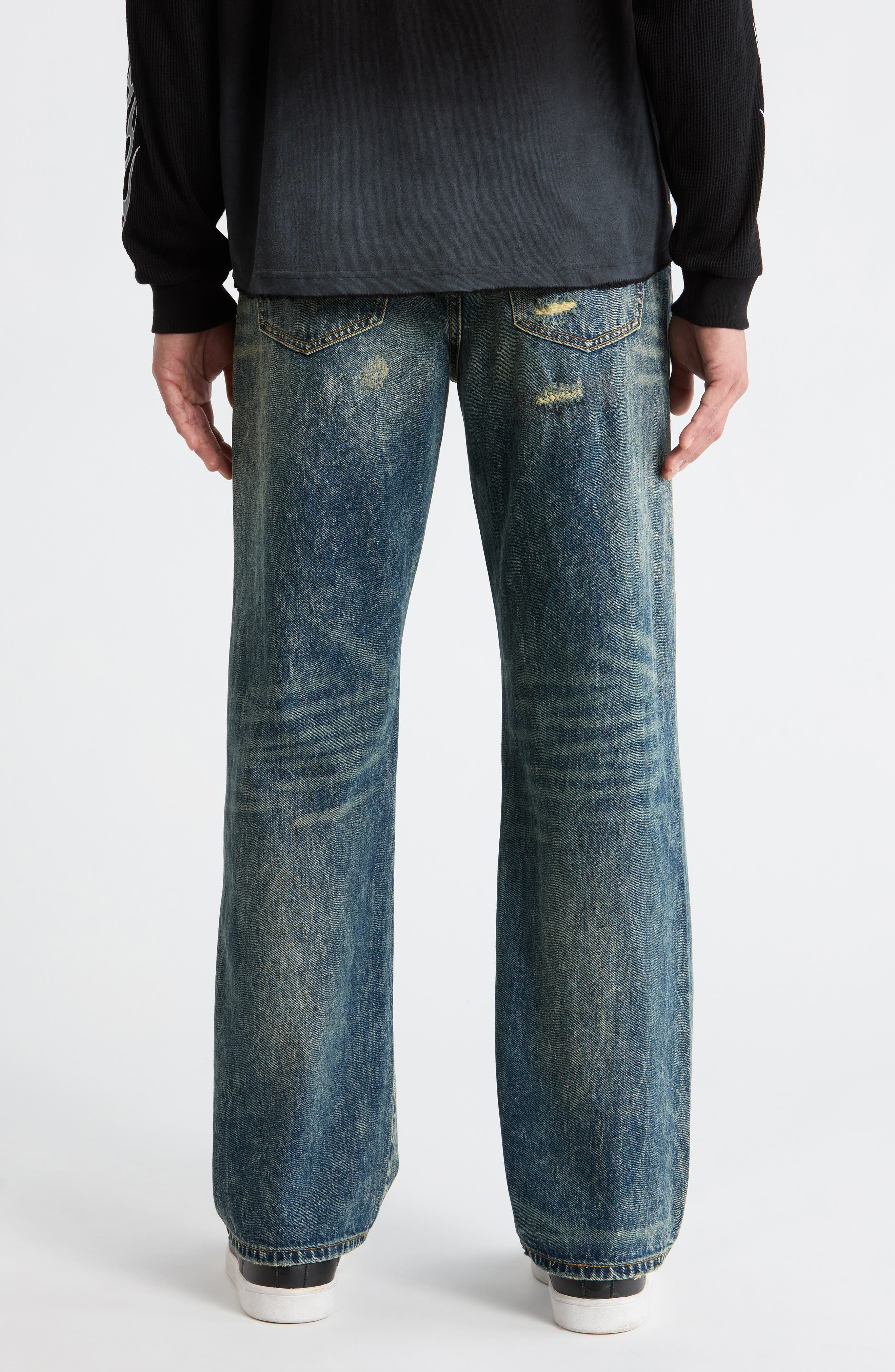 Timeless Ripped & Repaired Bootcut Jeans - image 2