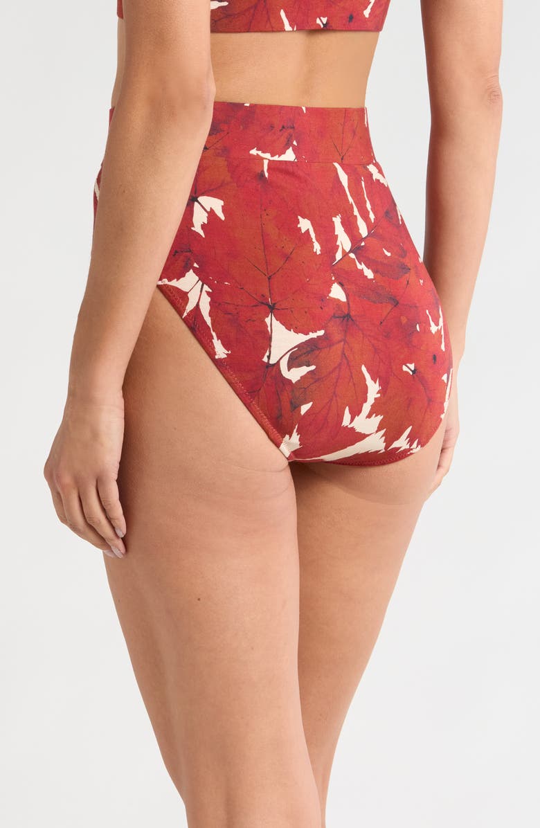 KILO BRAVA Lounge High Cut Briefs, Alternate, color, Fallen Leaves
