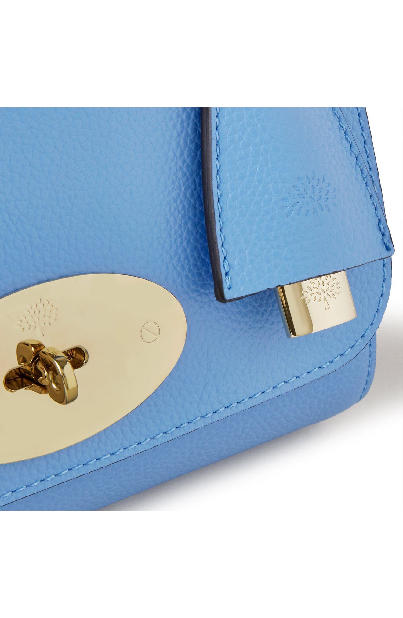 Lily Leather Shoulder Bag, Alternate, color, CORNFLOWER BLUE