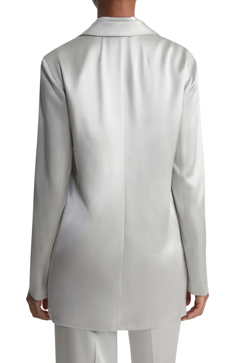 Lafayette 148 New York One-Button Satin Blazer, Alternate, color, 