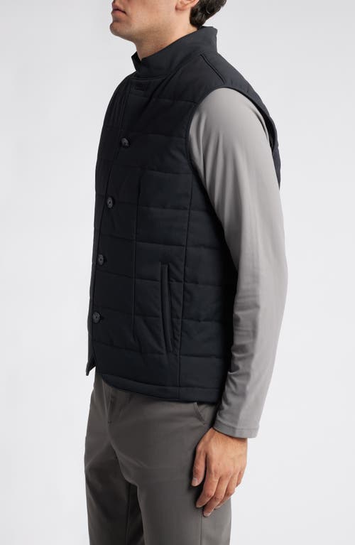 Shop Mizzen + Main Mizzen+main Quilted Vest In Black Solid