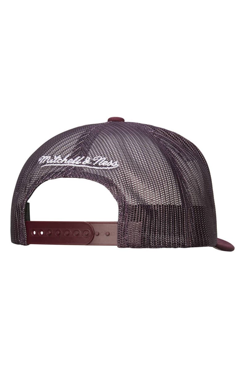 Mitchell & Ness Men's Mitchell & Ness White/Purple Anaheim Ducks Gridlock Trucker Adjustable Hat, Alternate, color, White