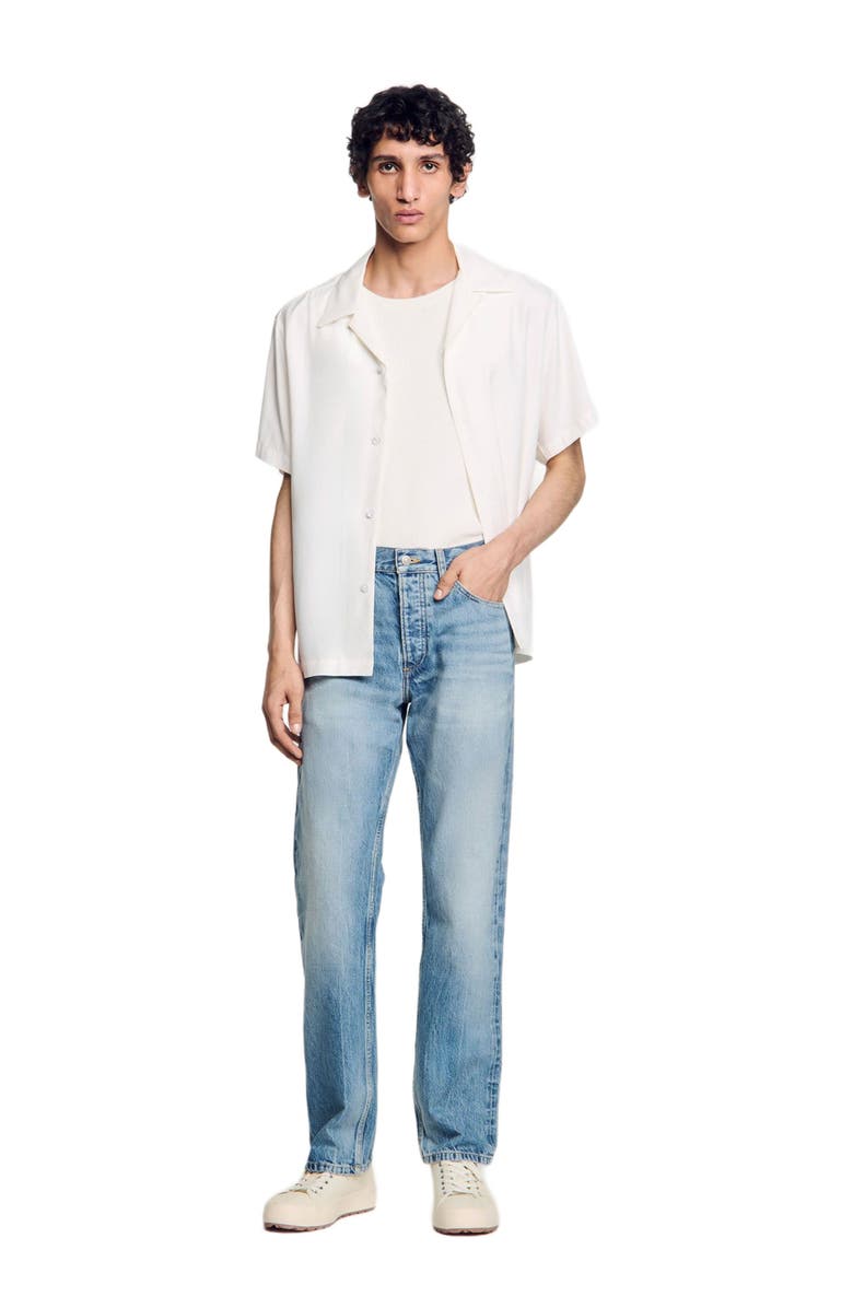 SANDRO Regular jeans, Alternate, color, Light Blue - Denim