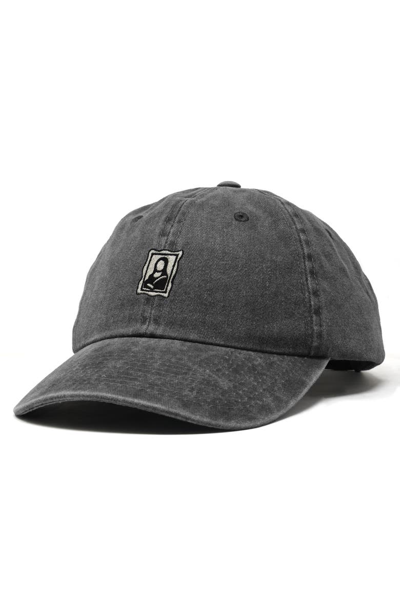 Dalix Frame Dad Cap, Alternate, color, Washed Black