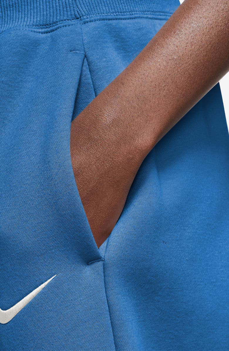 Nike Sportswear Phoenix High Waist Fleece Sweatpants, Alternate, color, Star Blue/ Sail