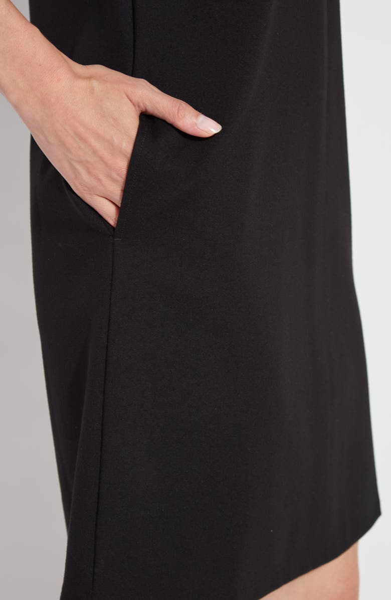 Lysse 'Lyssentials Perfect A-Line Ponte Dress, Alternate, color, Black