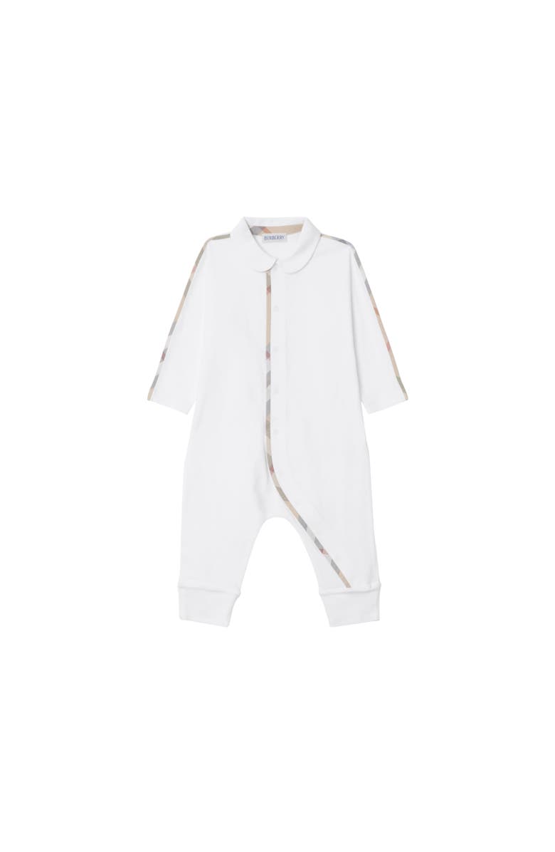 Burberry Stretch Cotton Three-piece Baby Gift Set, Alternate, color, White