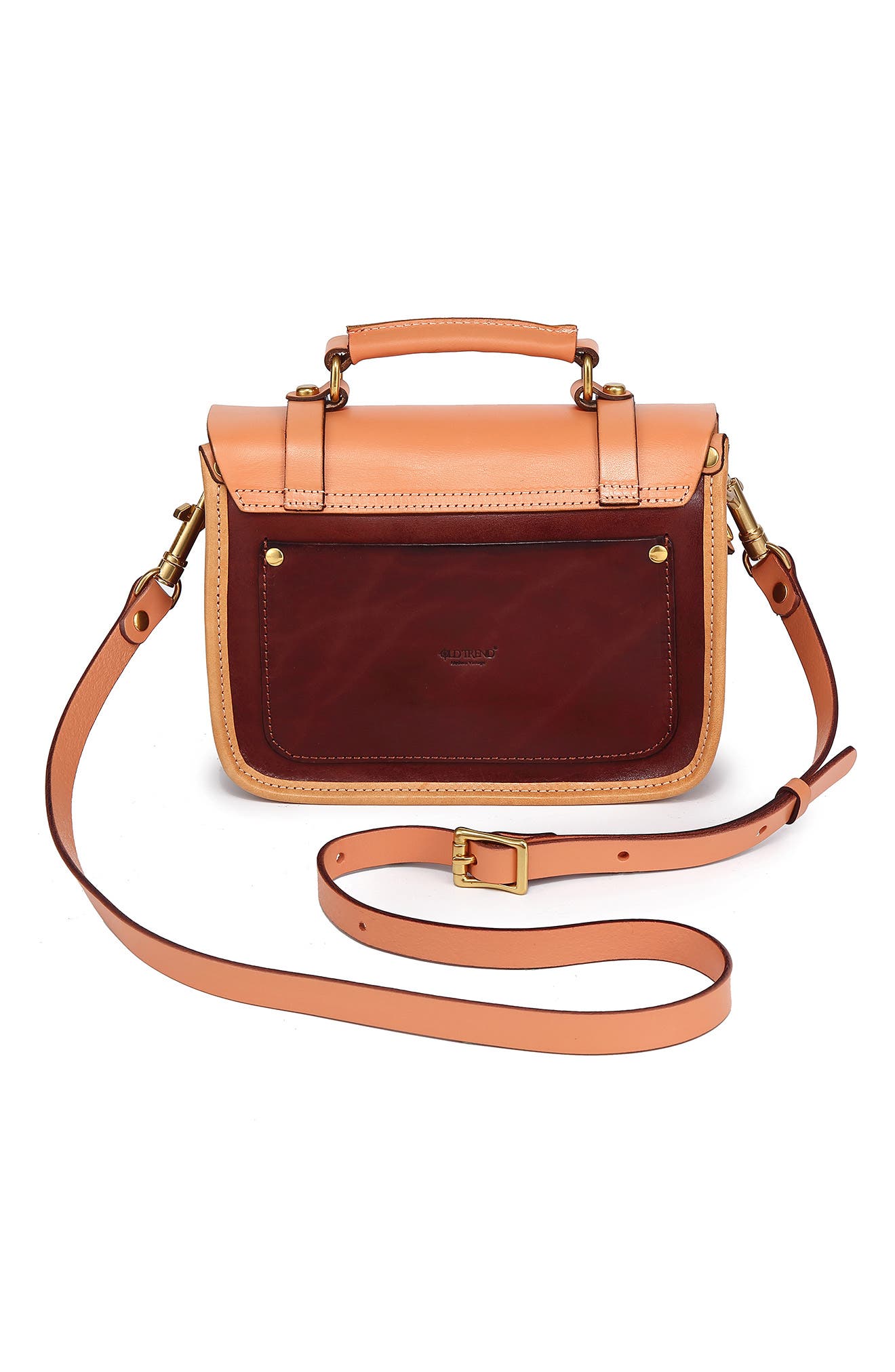 OLD TREND Alder Leather Mini Satchel, Alternate, color, Brown