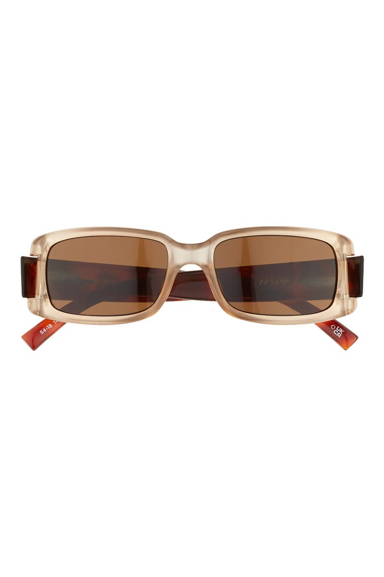 So Into You 54mm Rectangular Sunglasses, Main, color, CHAMPAGNE / TOFFEE TORT