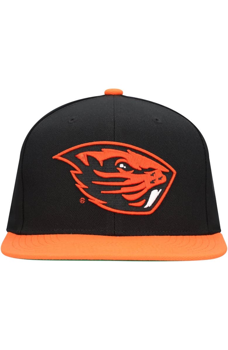 Mitchell & Ness Men's Mitchell & Ness Black/Orange Oregon State Beavers 2-Tone 2.0 Snapback Hat, Alternate, color, Black