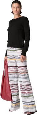 Missoni Stretch Chevron Cotton And Viscose Crewneck Sweater