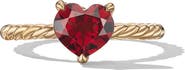 David Yurman Garnet Heart Ring