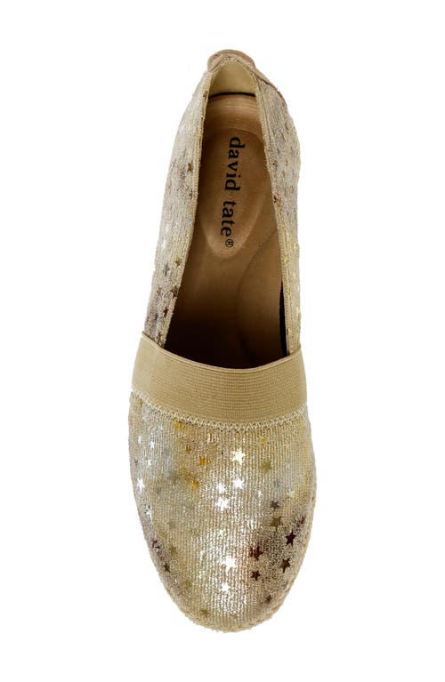 David Tate Grin Espadrille In Silver