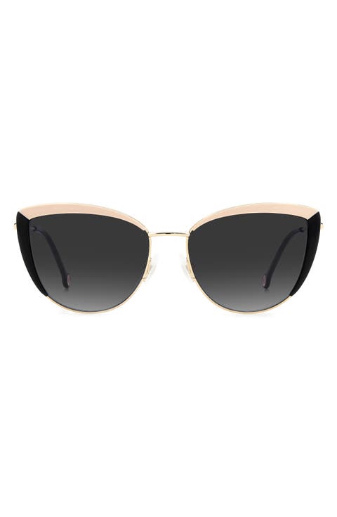 58mm Cat Eye Sunglasses