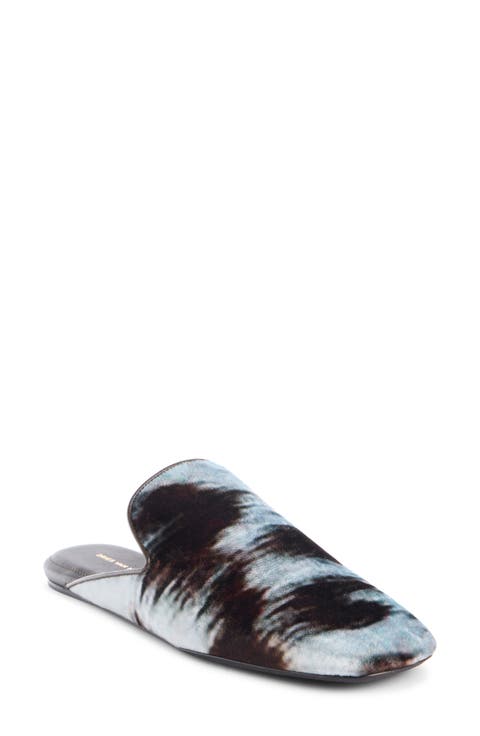 Square Toe Velvet Mule (Women)