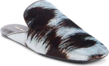 Dries Van Noten Square Toe Velvet Mule (Women) | Nordstrom