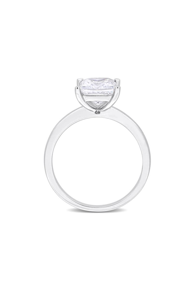 DELMAR Sterling Silver Princess Cut Created Moissanite Engagement Ring, Alternate, color, Silver