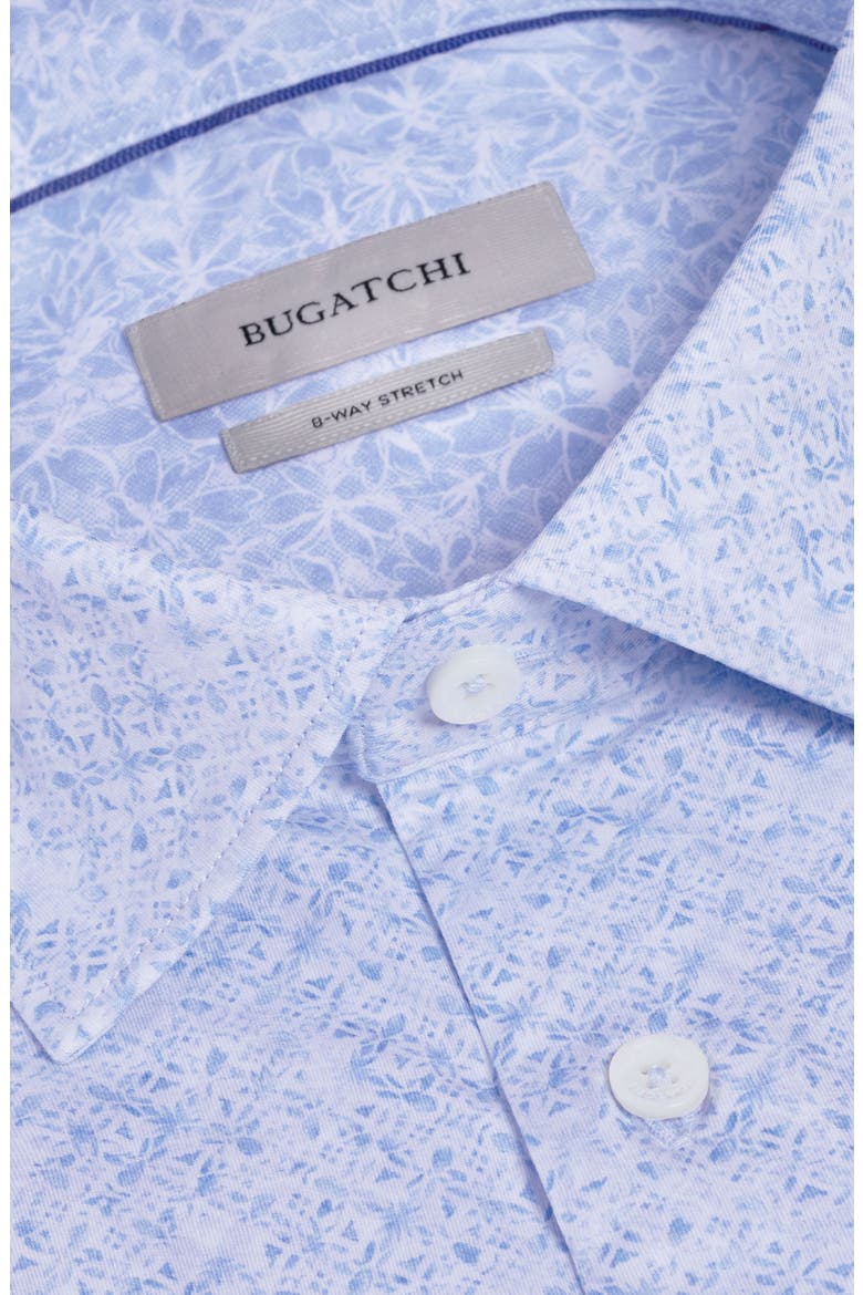 Jimmy OoohCotton® Floral Print Button-Up Shirt, Alternate, color, AIR BLUE
