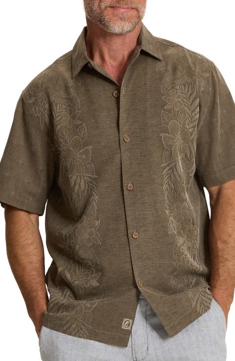 Kona Luxe Silk Button-Up Shirt