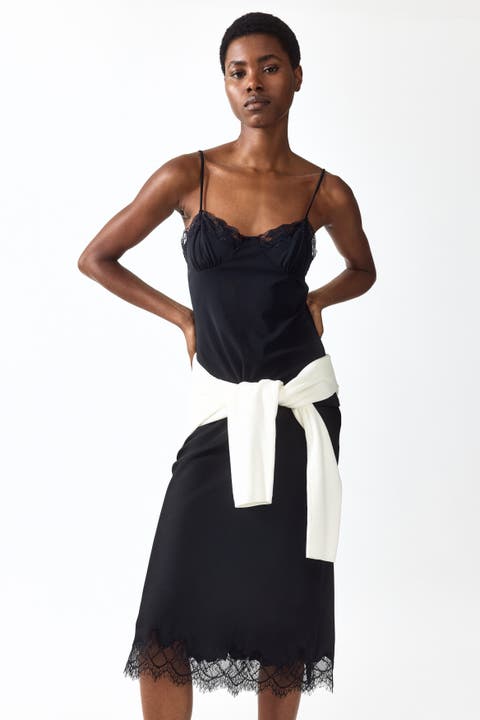 Lace-trimmed Strappy Top