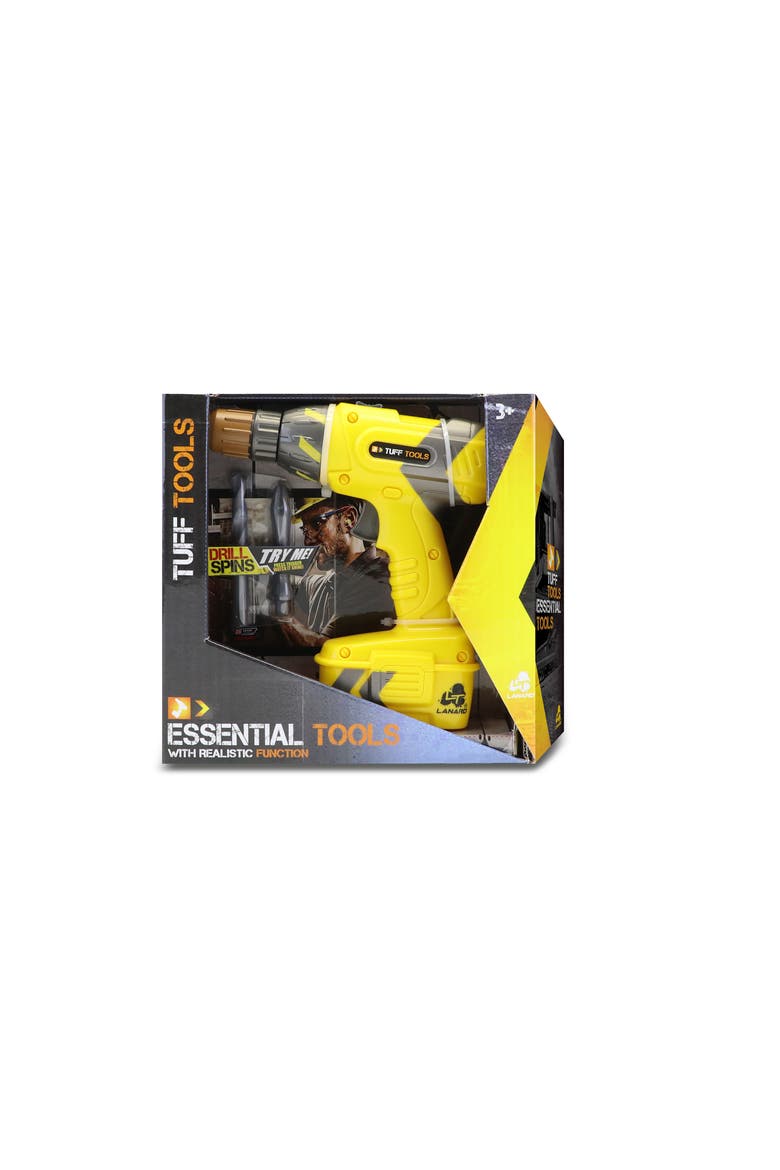 Pretend Play Toy Power Drill, Main, color, Yellow