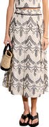 English Factory Embroidered Eyelet Maxi Skirt