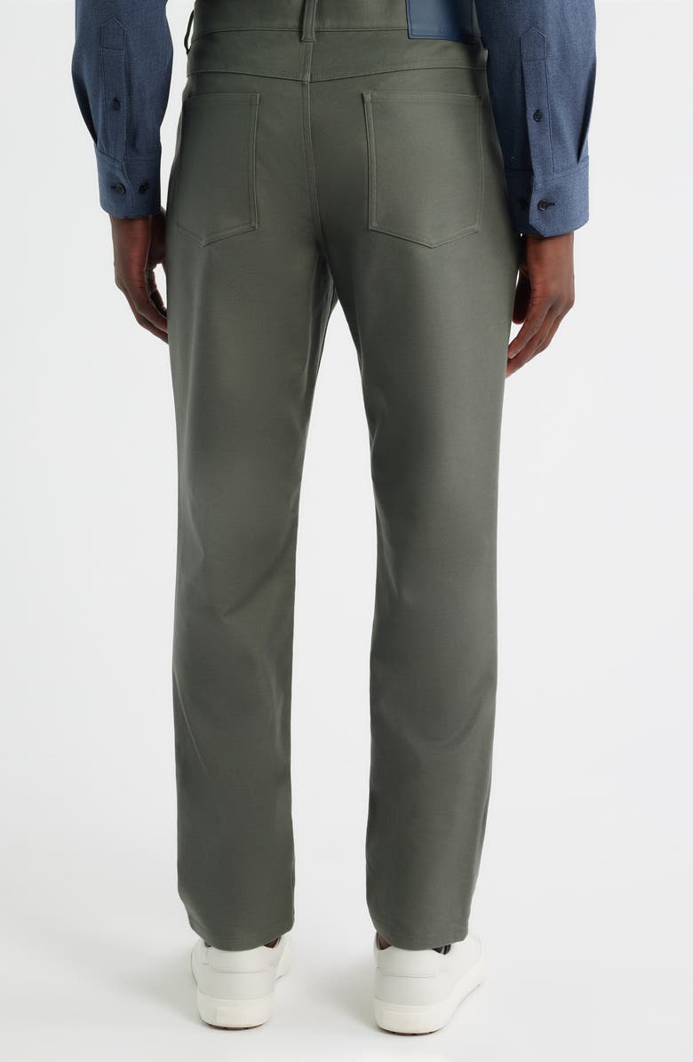 Mizzen+Main Mayfield Slim Fit Five-Pocket Twill Pants, Alternate, color, Olive