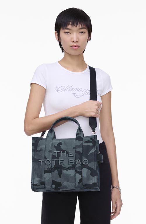 Marc Jacobs The Medium Tote Bag Camouflage In Blue In Multi
