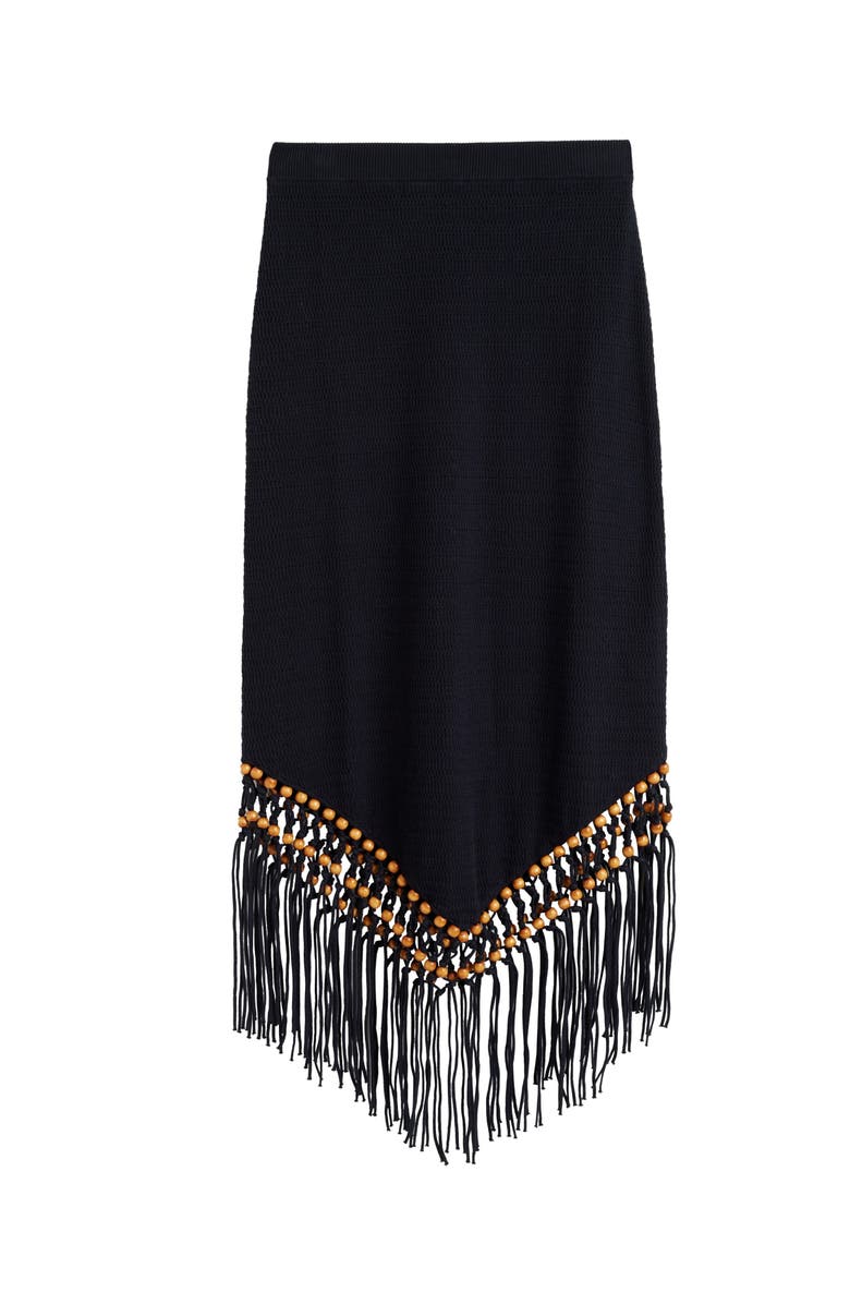 Chinti & Parker Laura Whitmore Beaded Skirt, Alternate, color, Black