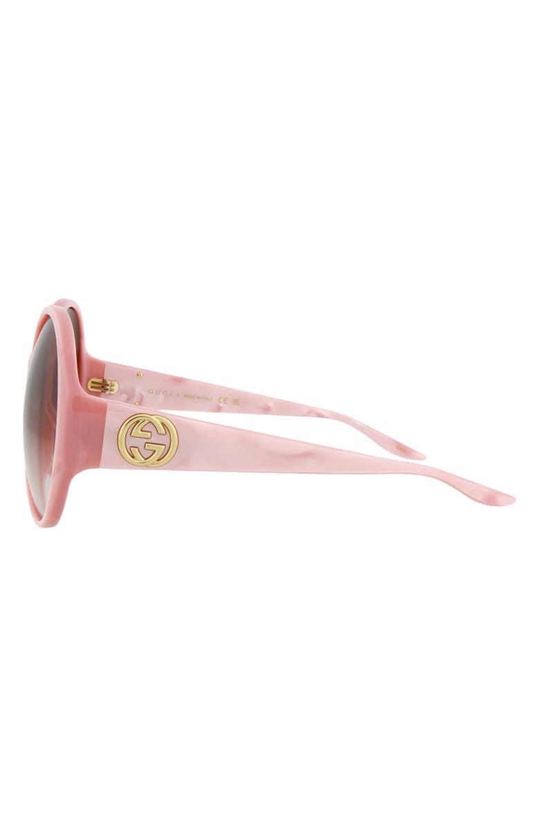 Gucci 64mm Round Sunglasses, Alternate, color,