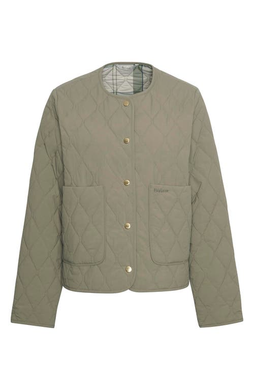 Barbour Monroe Quilted Jacket In Dusky Green Rosemary