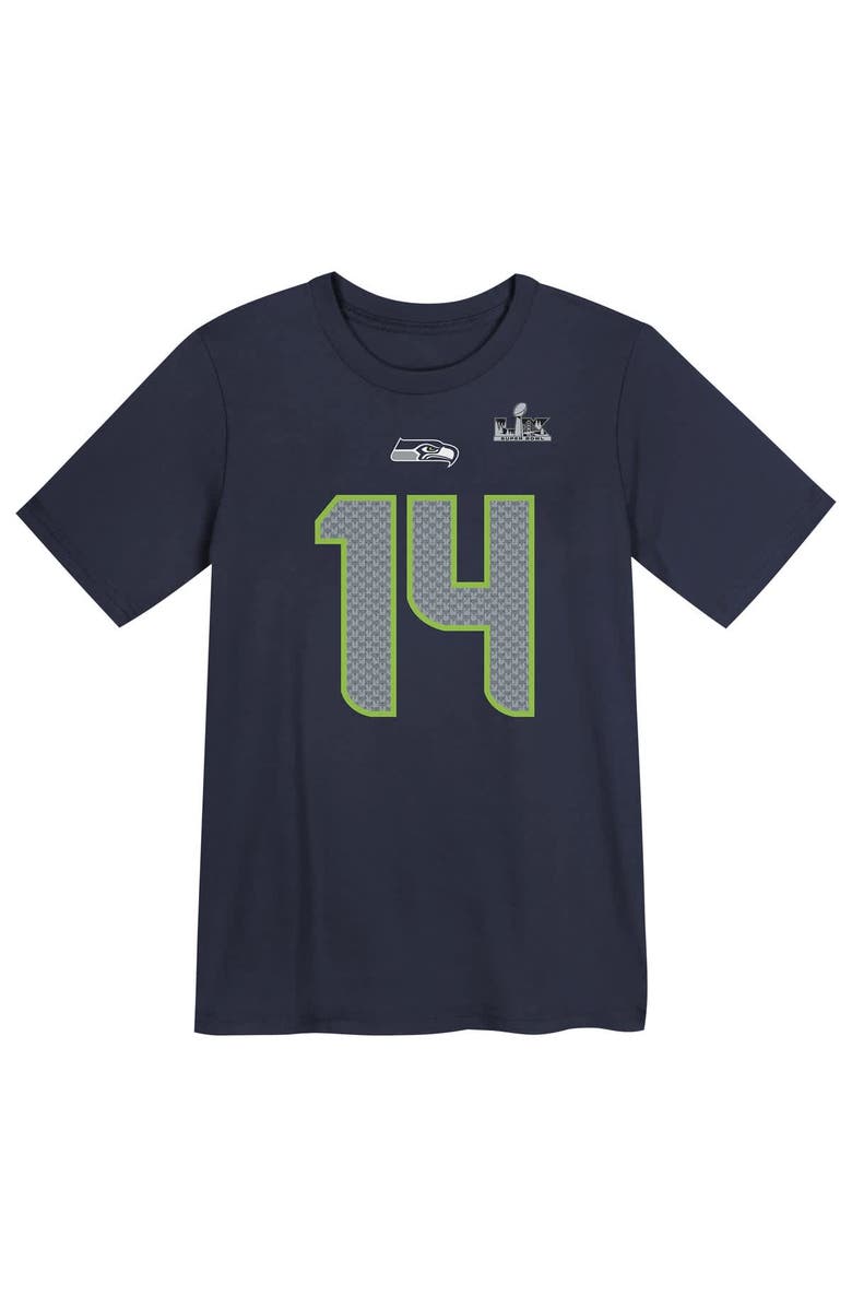 Nike Preschool Nike Sam Darnold College Navy Seattle Seahawks Super Bowl LX Name & Number T-Shirt, Main, color, College Navy