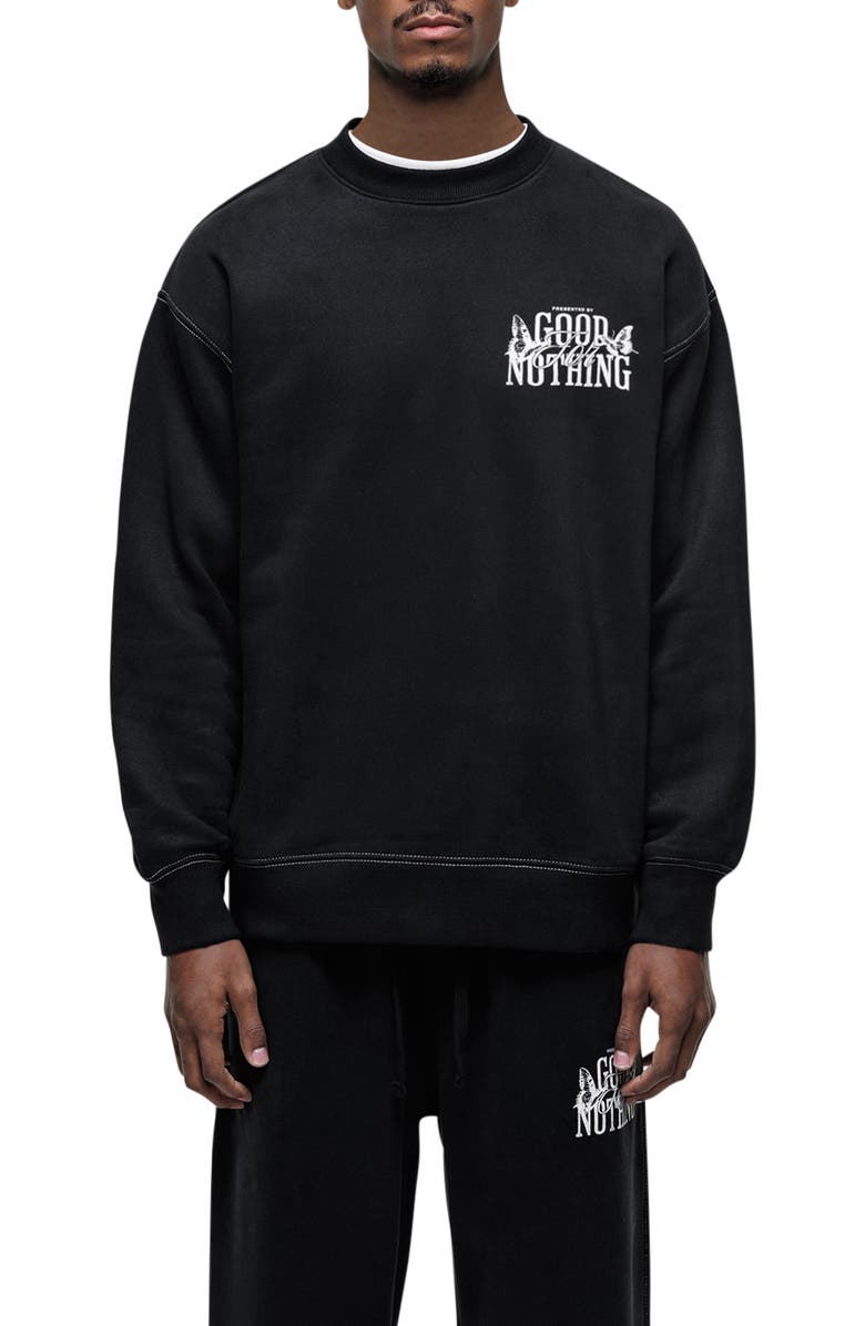 Good For Nothing Dakota Relaxed Sweatshirt, Main, color, Black