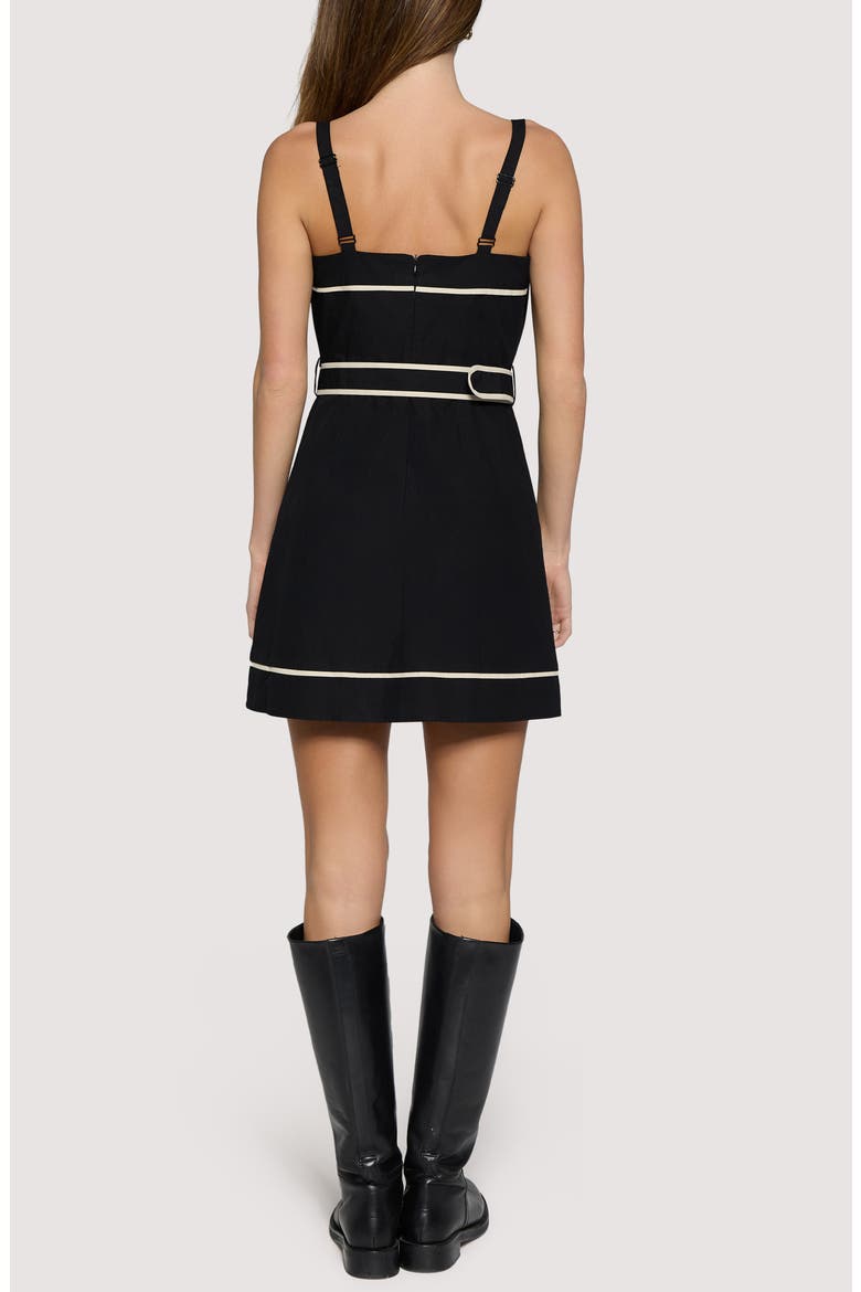 Cara Dream Sheath Minidress, Alternate, color, BLACK-CREAM