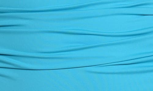 La Blanca Off The Shoulder Ruffle One-piece Swimsuit In Azul