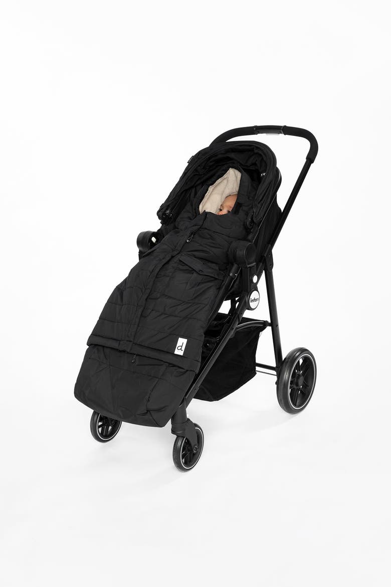 Evolutive Waterproof Footmuff for Car Seats and Strollers, Alternate, color, Noir