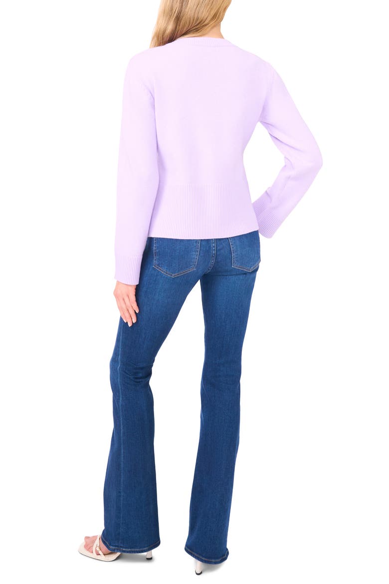 Della Fitted Cardigan, Alternate, color, PERIWINKLE