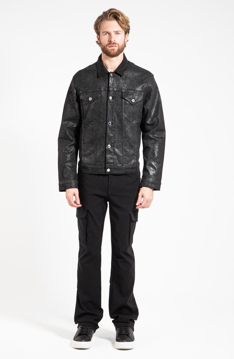 Monfrère Skyfall Glitter Denim Jacket, Alternate, color, 