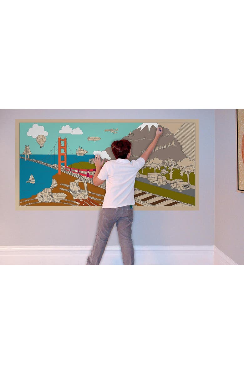 Lullubee Giant Coloring Mural On The Go, Kids, Alternate, color, Multicolored