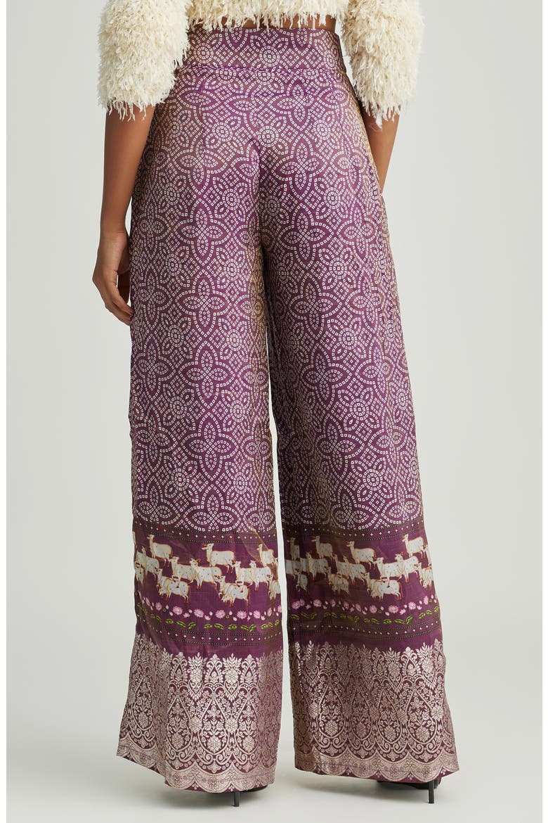 Mili Wide Leg Pants, Alternate, color, PURPLE