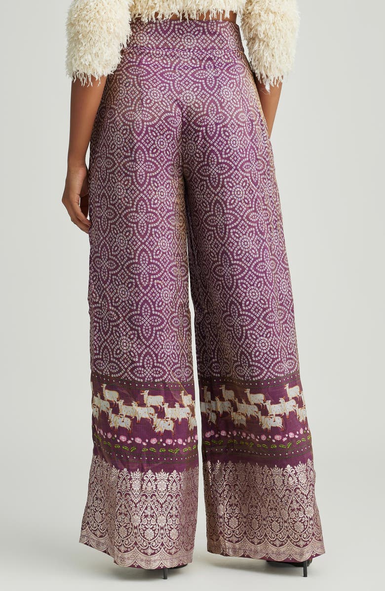 holiCHIC Mili Wide Leg Pants, Alternate, color, Purple