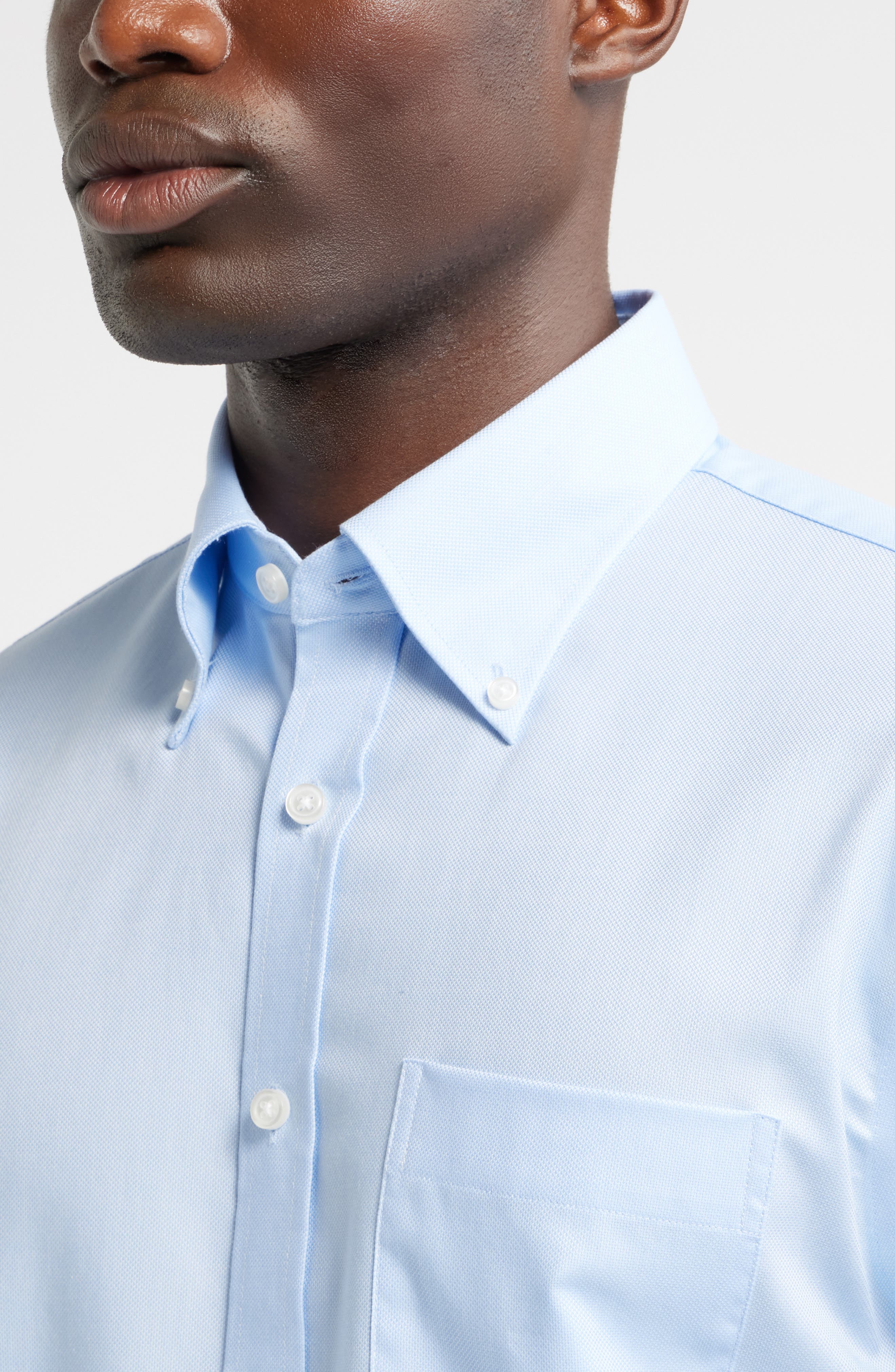 Мужские платья Nordstrom Traditional Fit Cotton Oxford Non-Iron Dress Shirt — фото 3