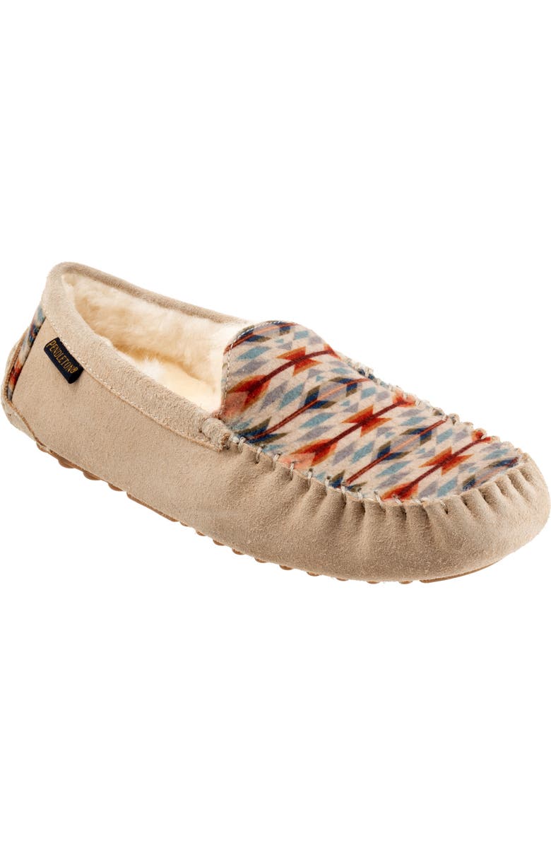 Pendleton Wyeth Genuine Shearling Lined Slipper, Main, color,